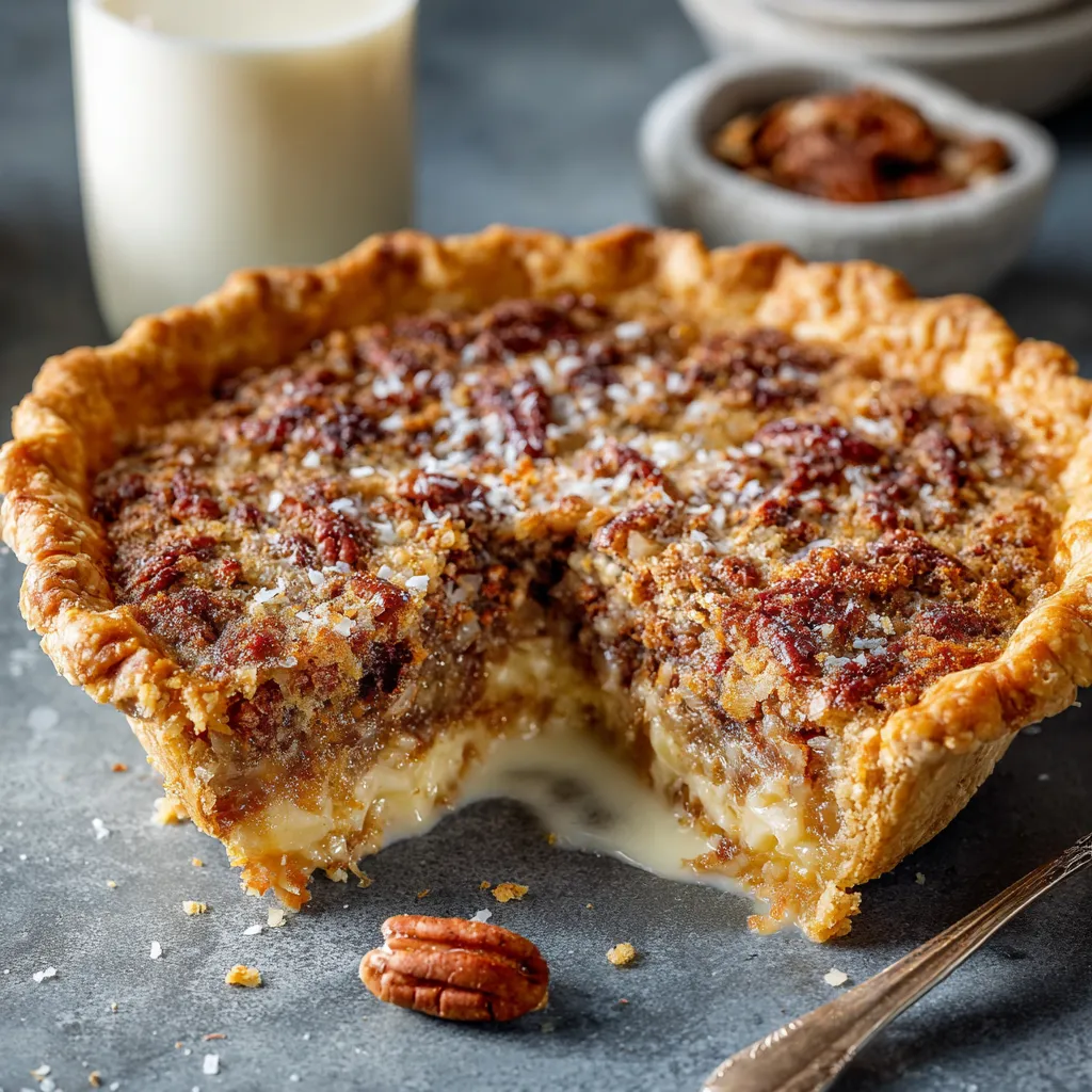 Coconut Pecan Stupid Pie Recipe​