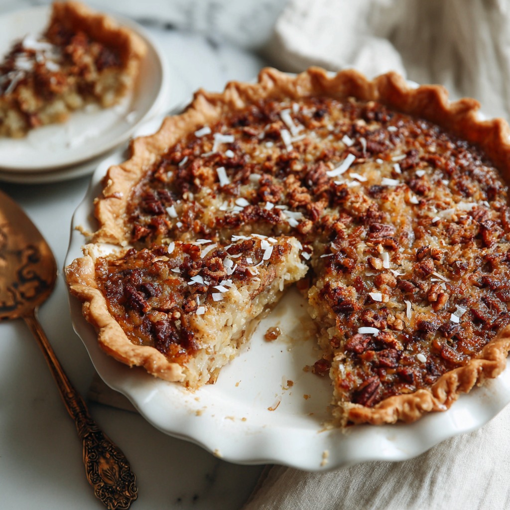 Coconut Pecan Stupid Pie Recipe