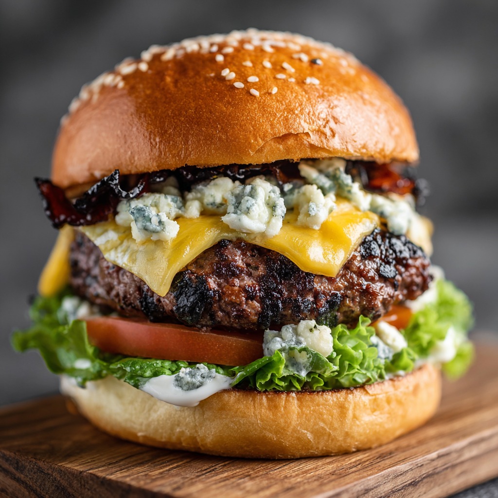Black and Blue Burger Recipe