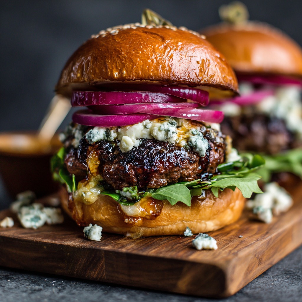 Black and Blue Burger Recipe