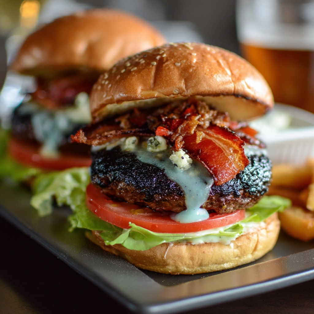 Black and Blue Burger Recipe