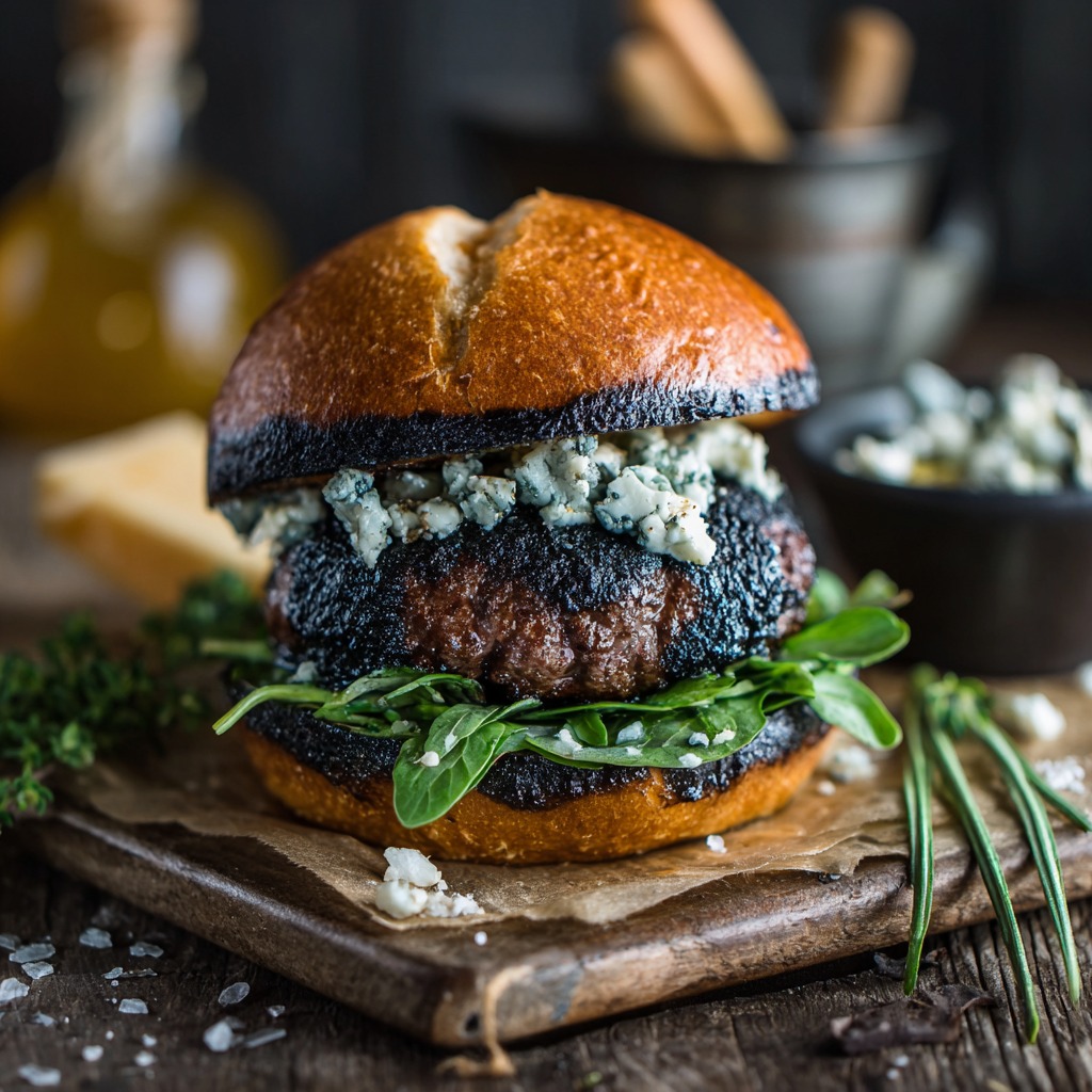 Black and Blue Burger Recipe