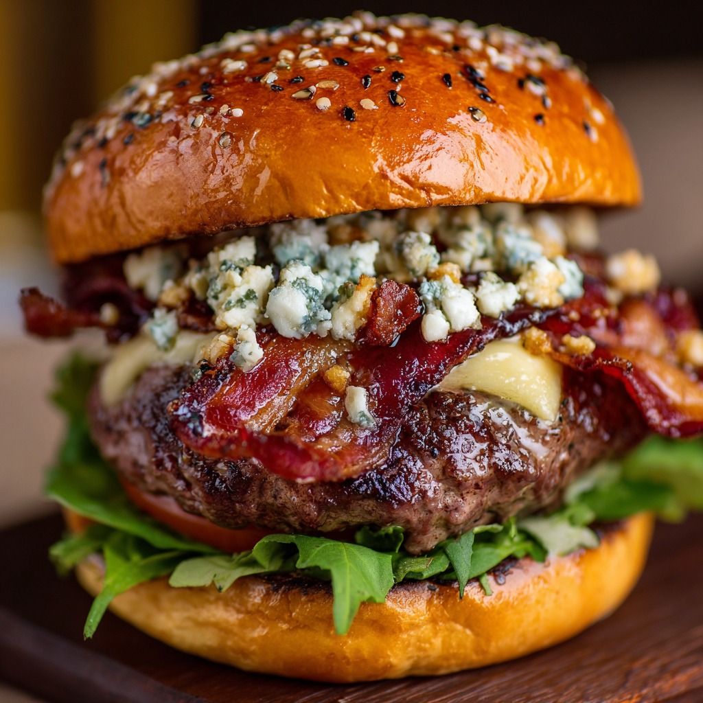 Black and Blue Burger Recipe