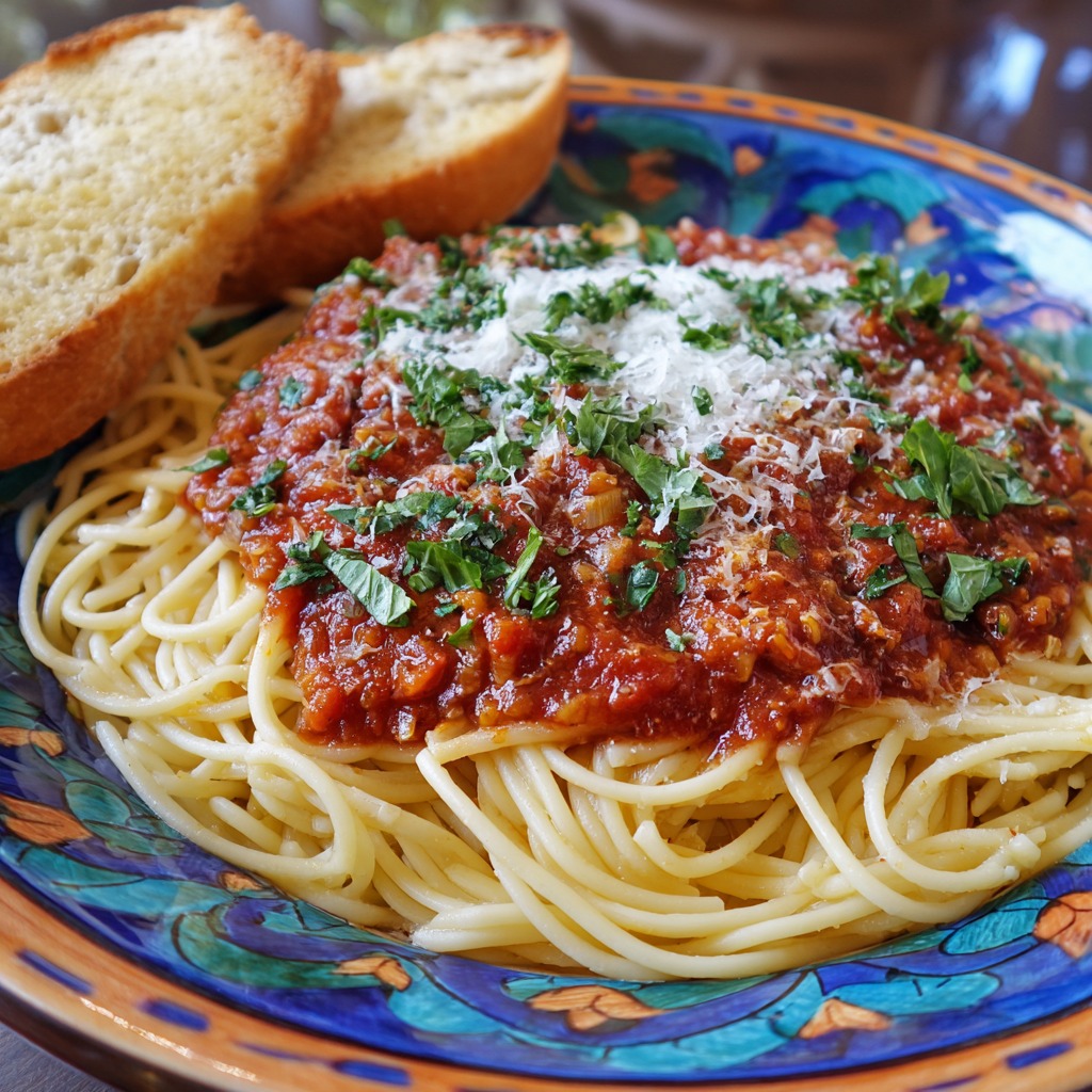 Mediteranean Farm Houe Spaghetti Sauce Recipe