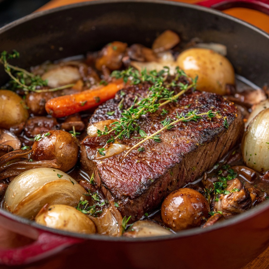 Braised Mock Tenderloin Recipe Dutch Oven
