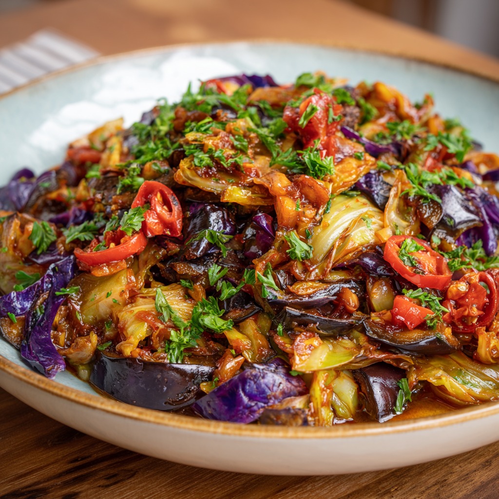 Eggplant Cabbage Recipe