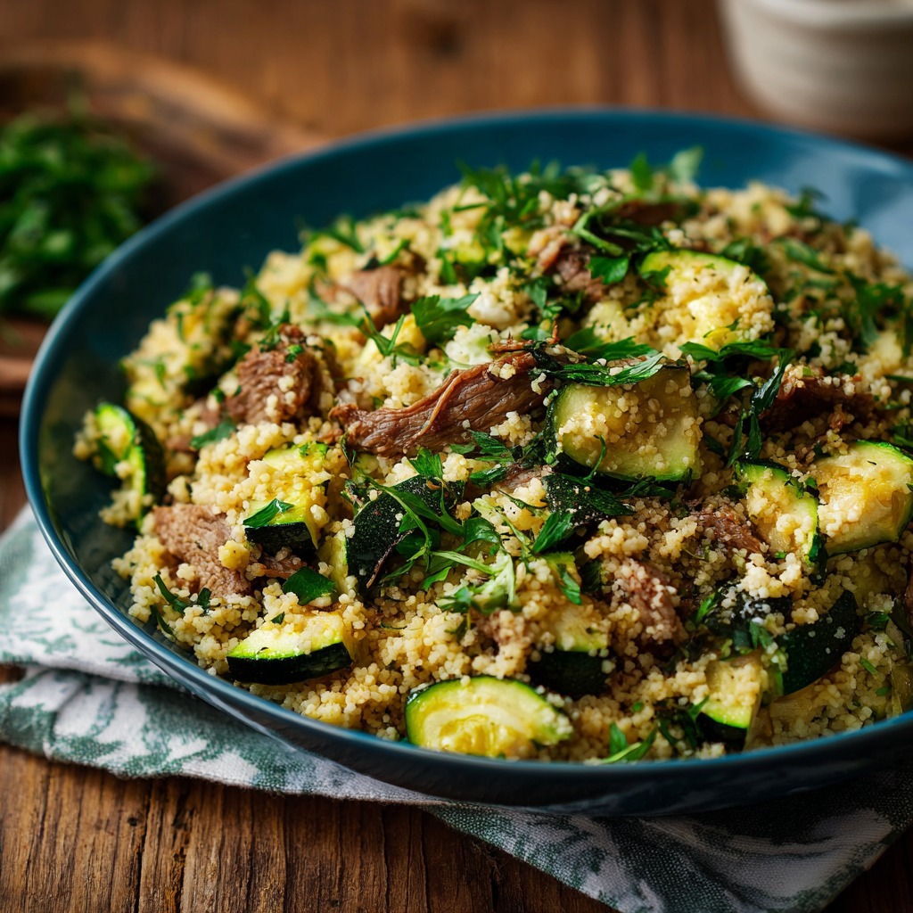 French Couscous Recipe With Zucchini and Lamb