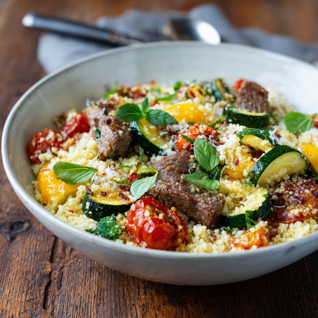 French Couscous Recipe With Zucchini and Lamb