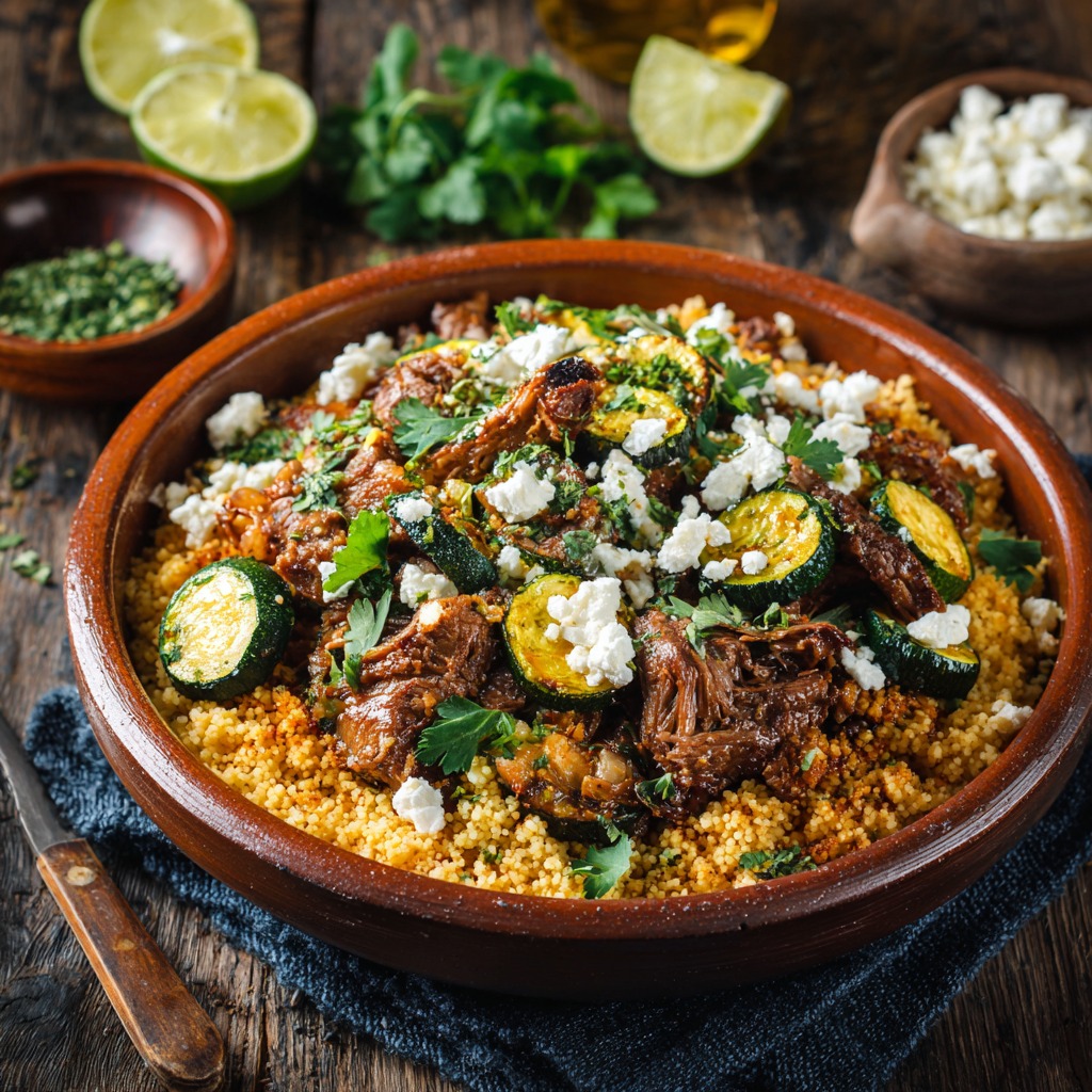 French Couscous Recipe With Zucchini and Lamb