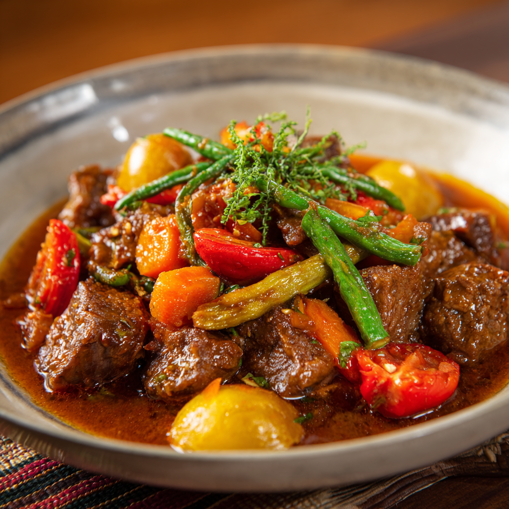 Beef Caldereta Dish