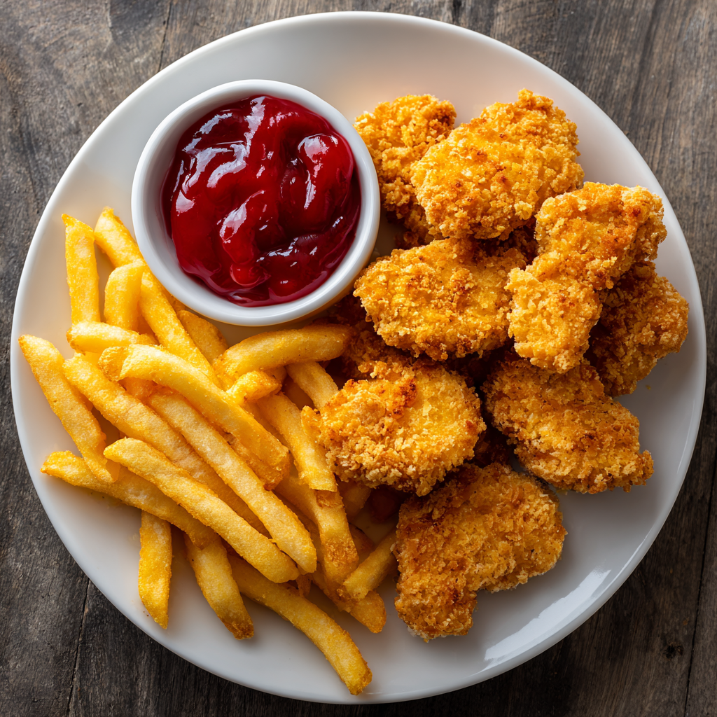 Chicken Nuggets With Fries
