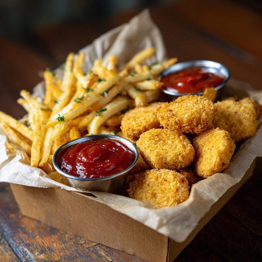 Chicken Nuggets With Fries