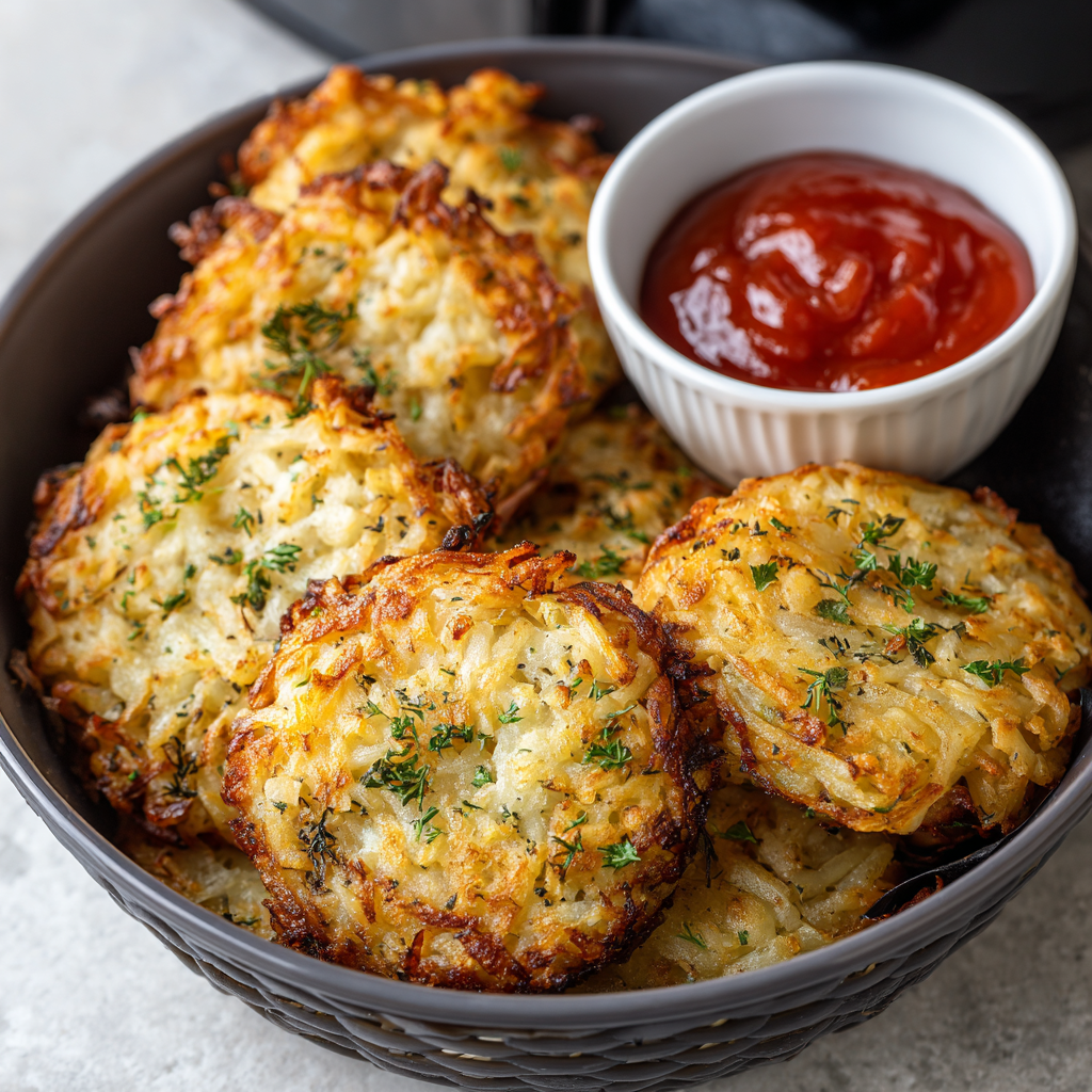 Frozen Hash Brown Patties in Air Fryer​