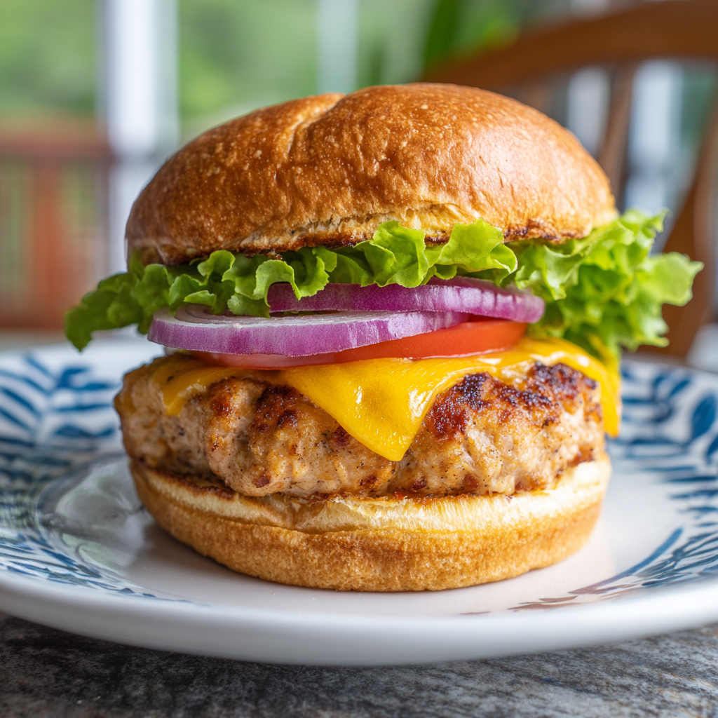 air fryer frozen turkey burger