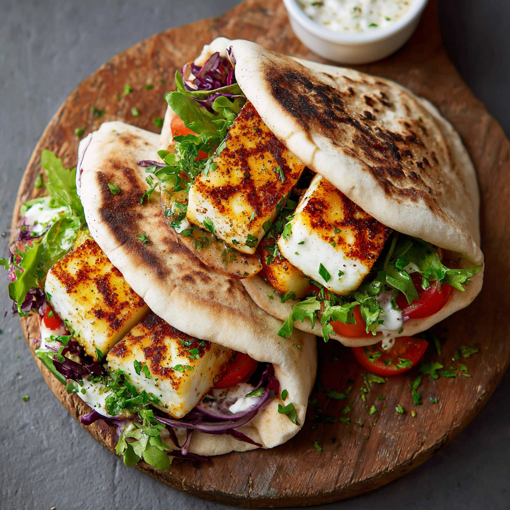Halloumi Pita Recipe