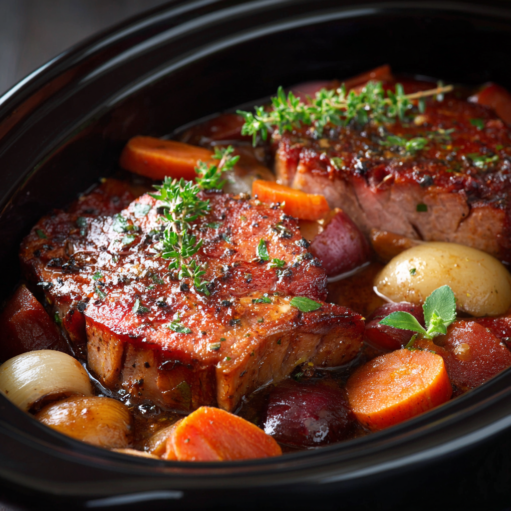 Ham Steak Crock Pot Recipe