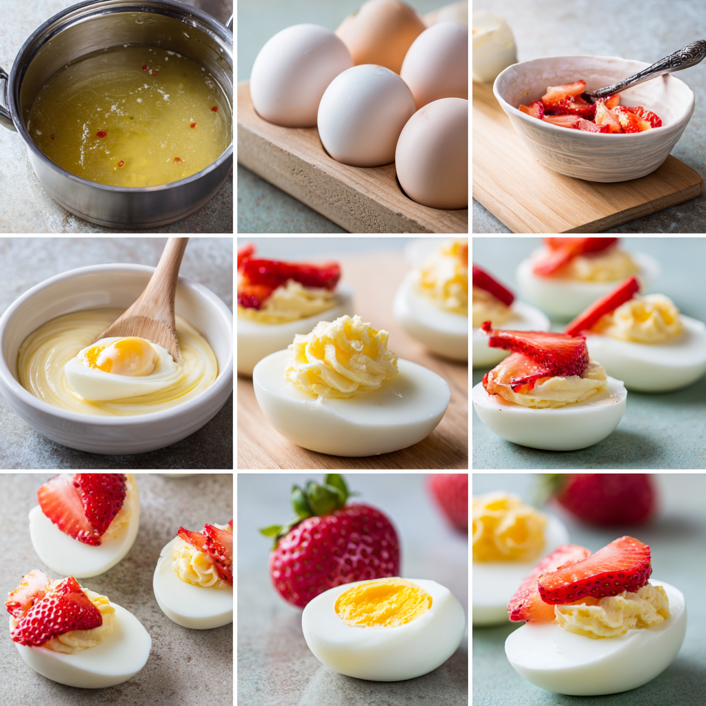 Strawberry Deviled Eggs