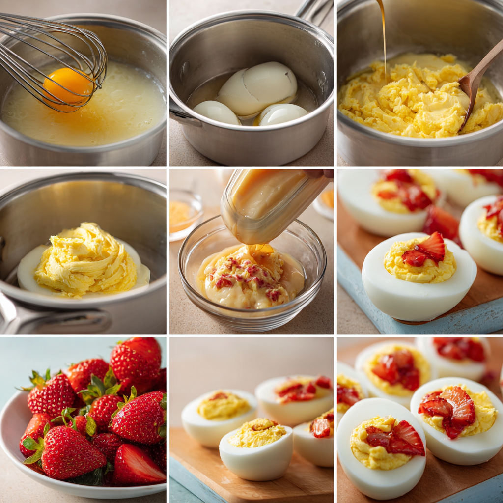 Strawberry Deviled Eggs