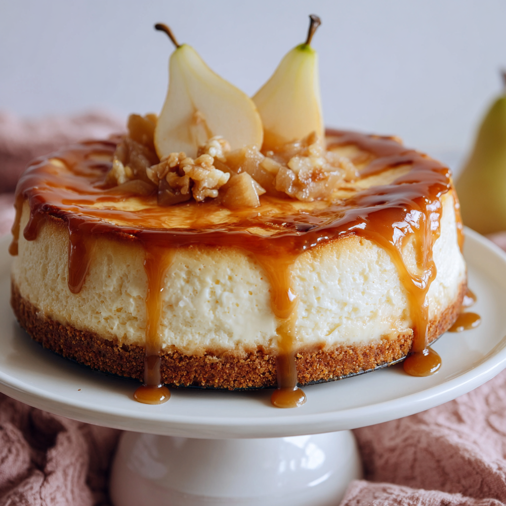 Ginger Pear Cheesecake Recipe​