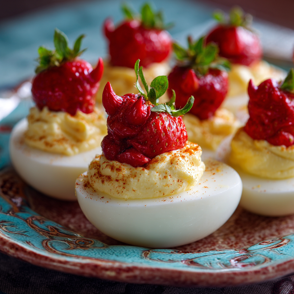 Strawberry Deviled Eggs