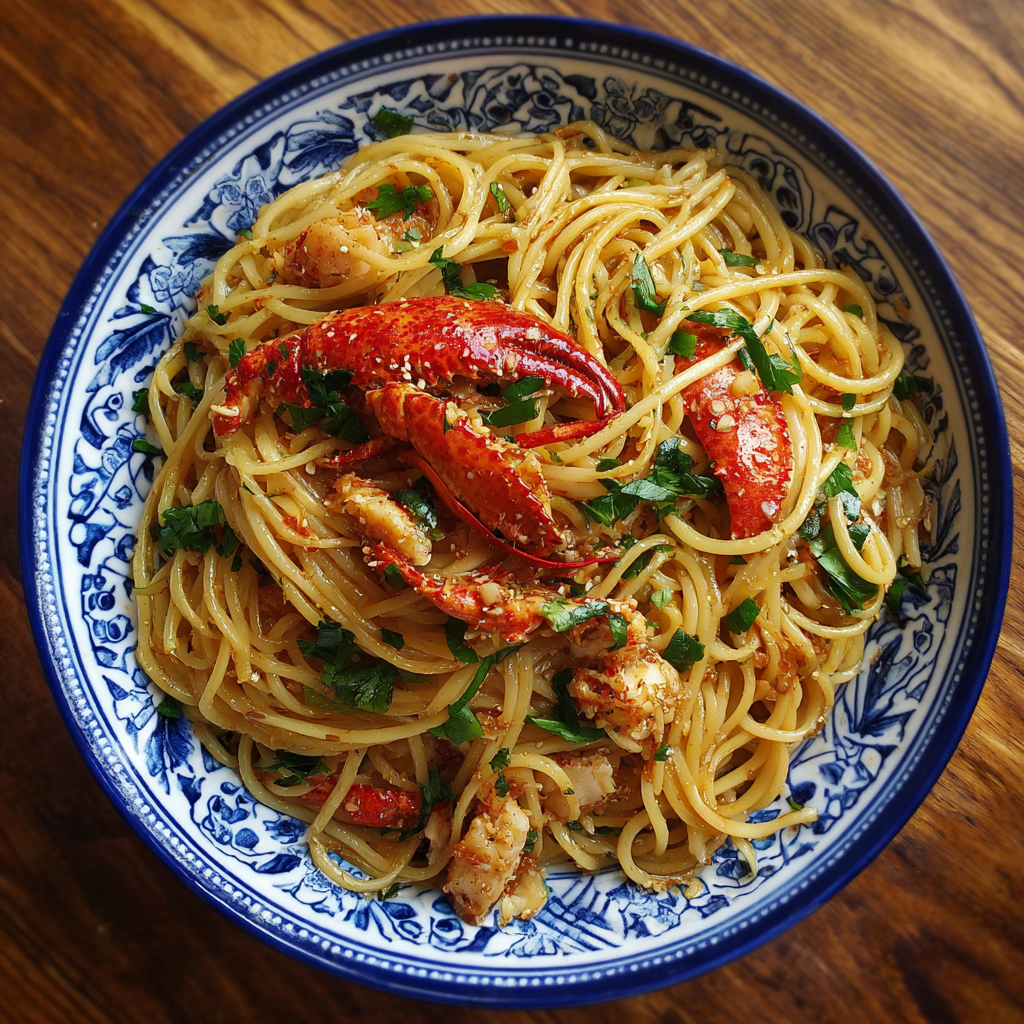 Crustacean Garlic Noodles Recipe