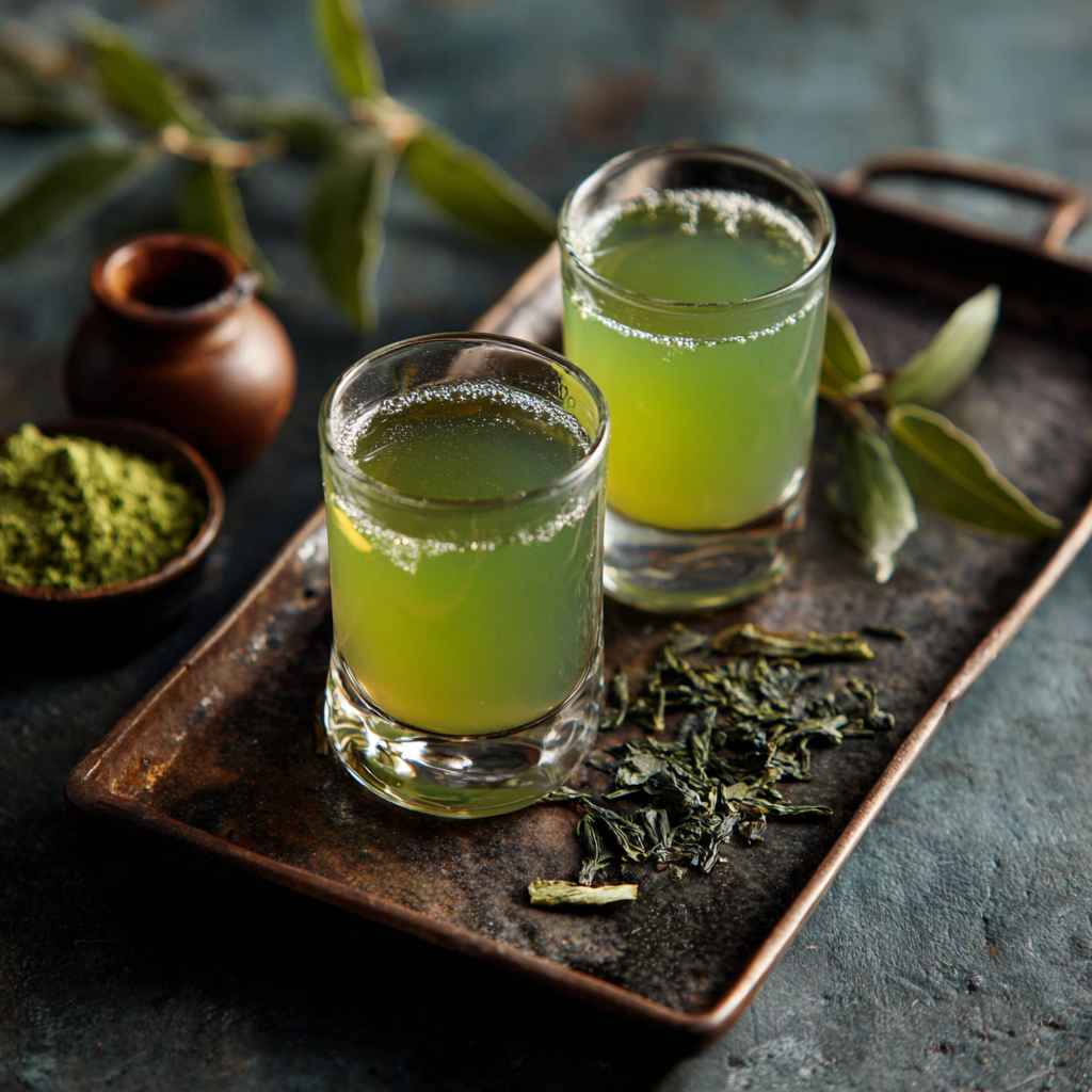 green tea shot recipe