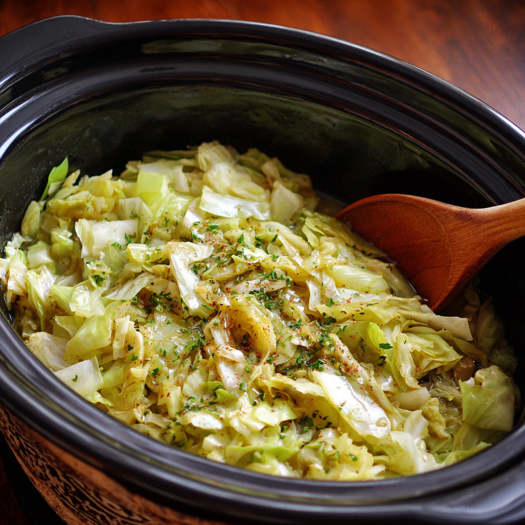 Cabbage in The Crock Pot Recipe
