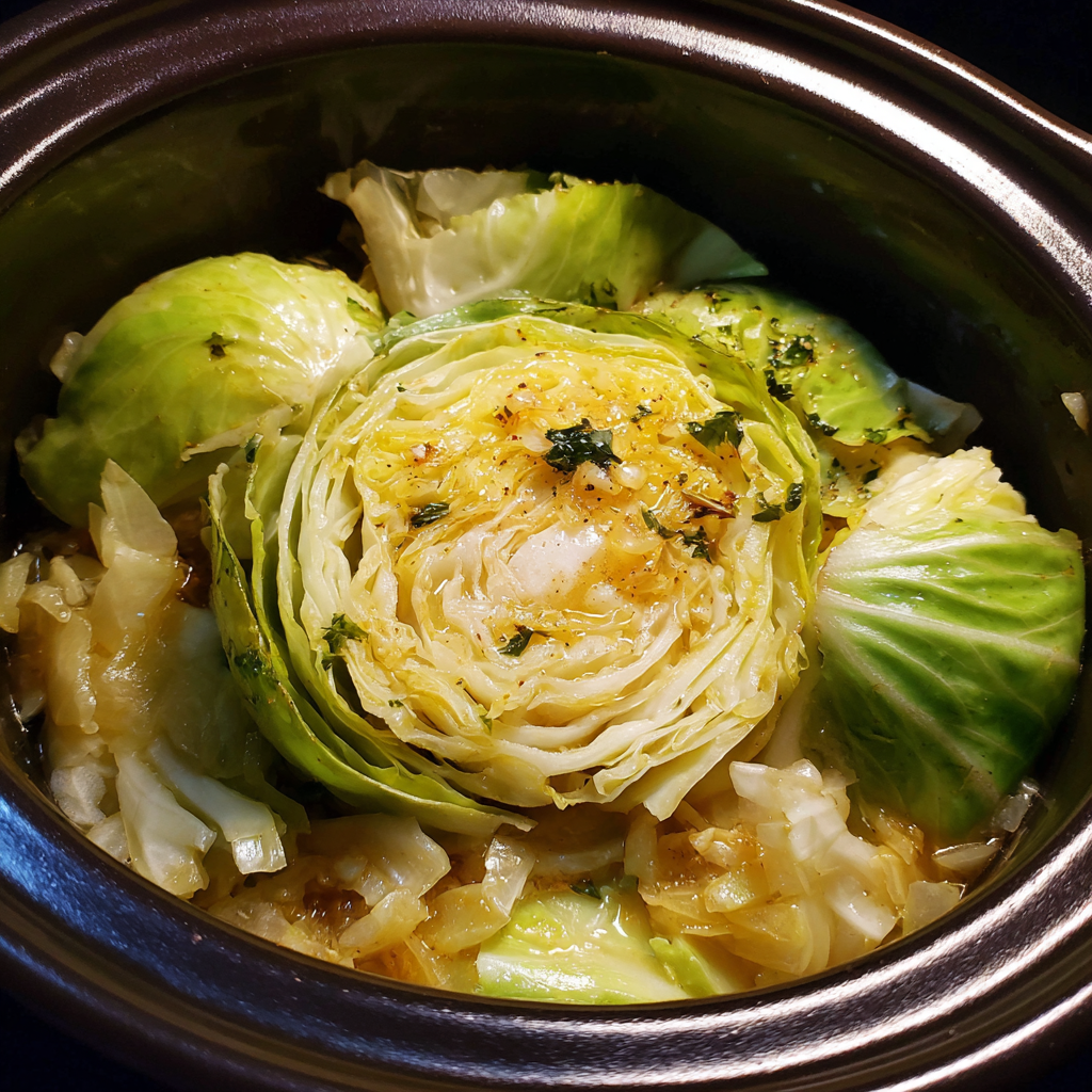 Cabbage in The Crock Pot Recipe