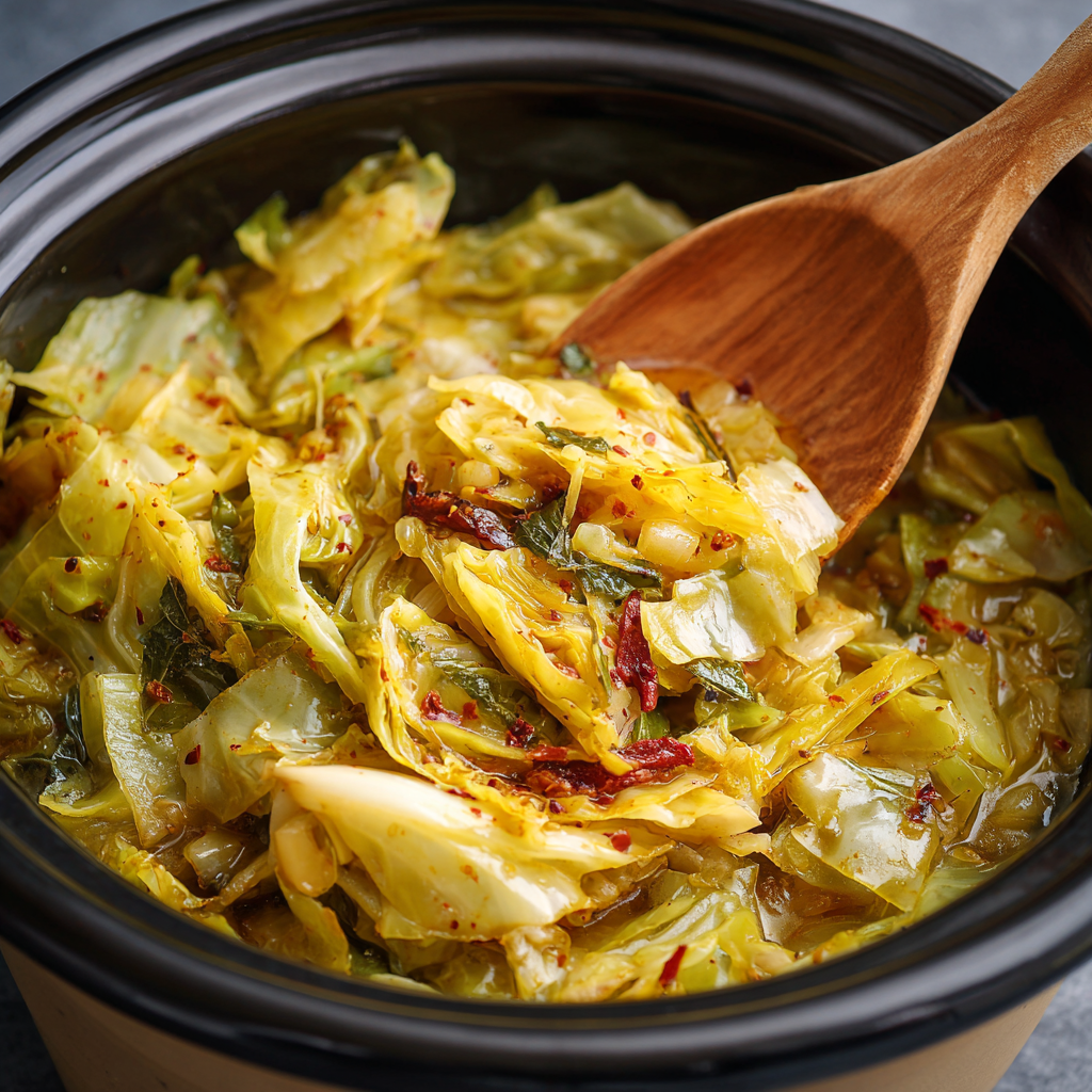 Cabbage in The Crock Pot Recipe