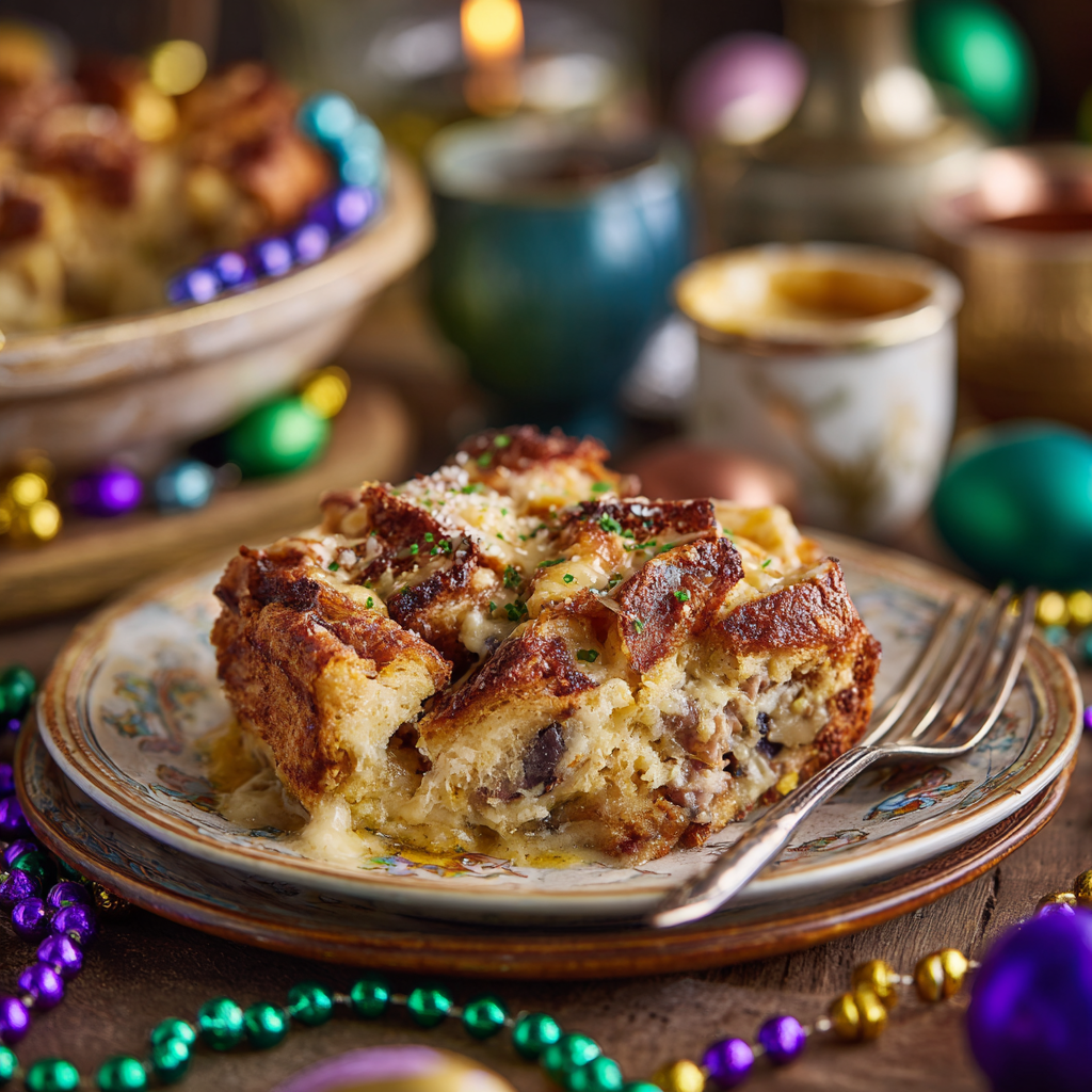 King Cake Bread Pudding Recipe