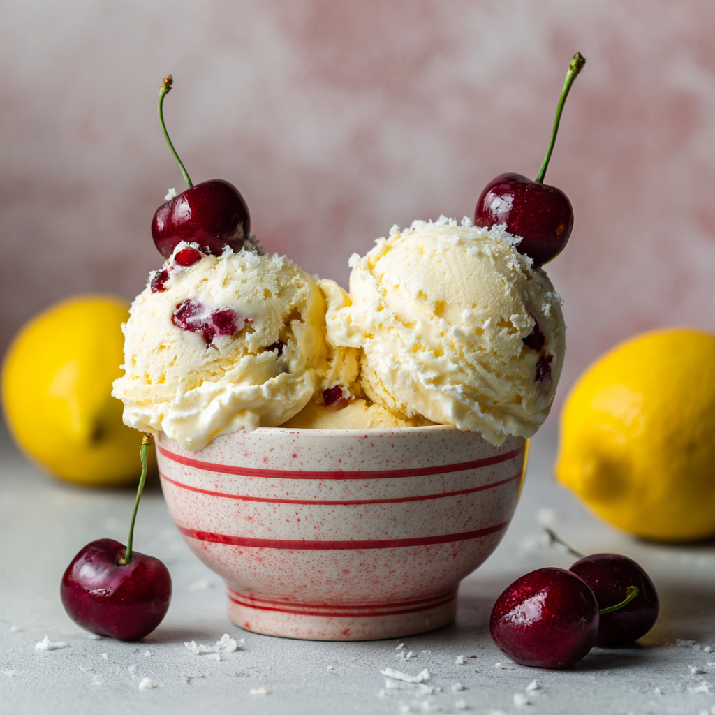 Lemon Cherry Gelato Recipe