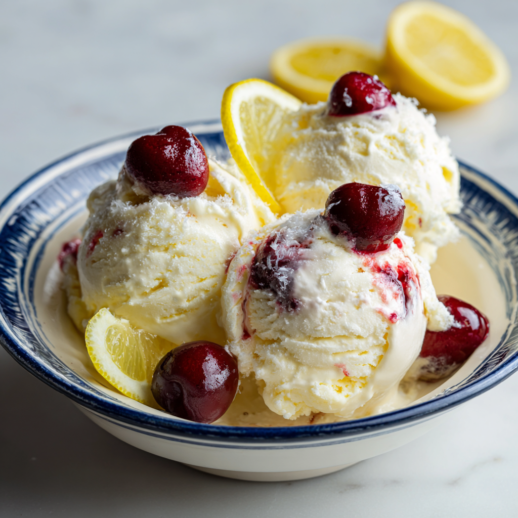 Lemon Cherry Gelato Recipe