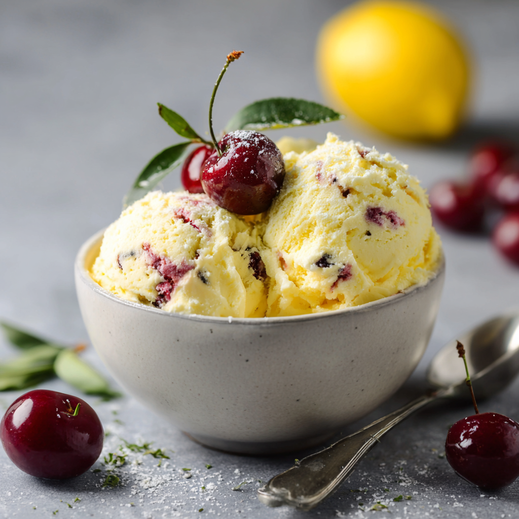 Lemon Cherry Gelato Recipe