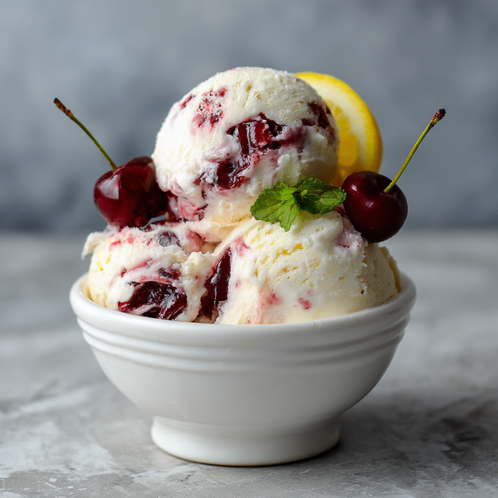 Lemon Cherry Gelato Recipe