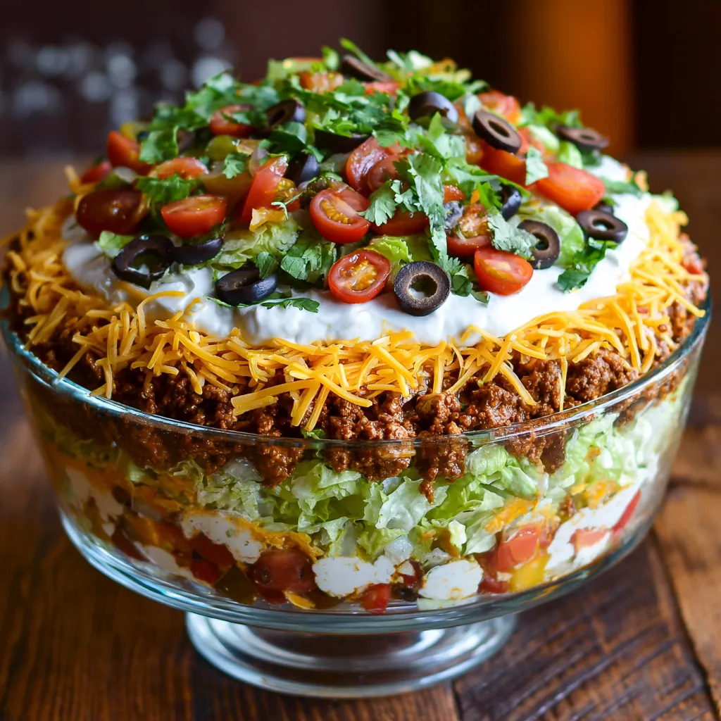 7 layer taco salad recipe