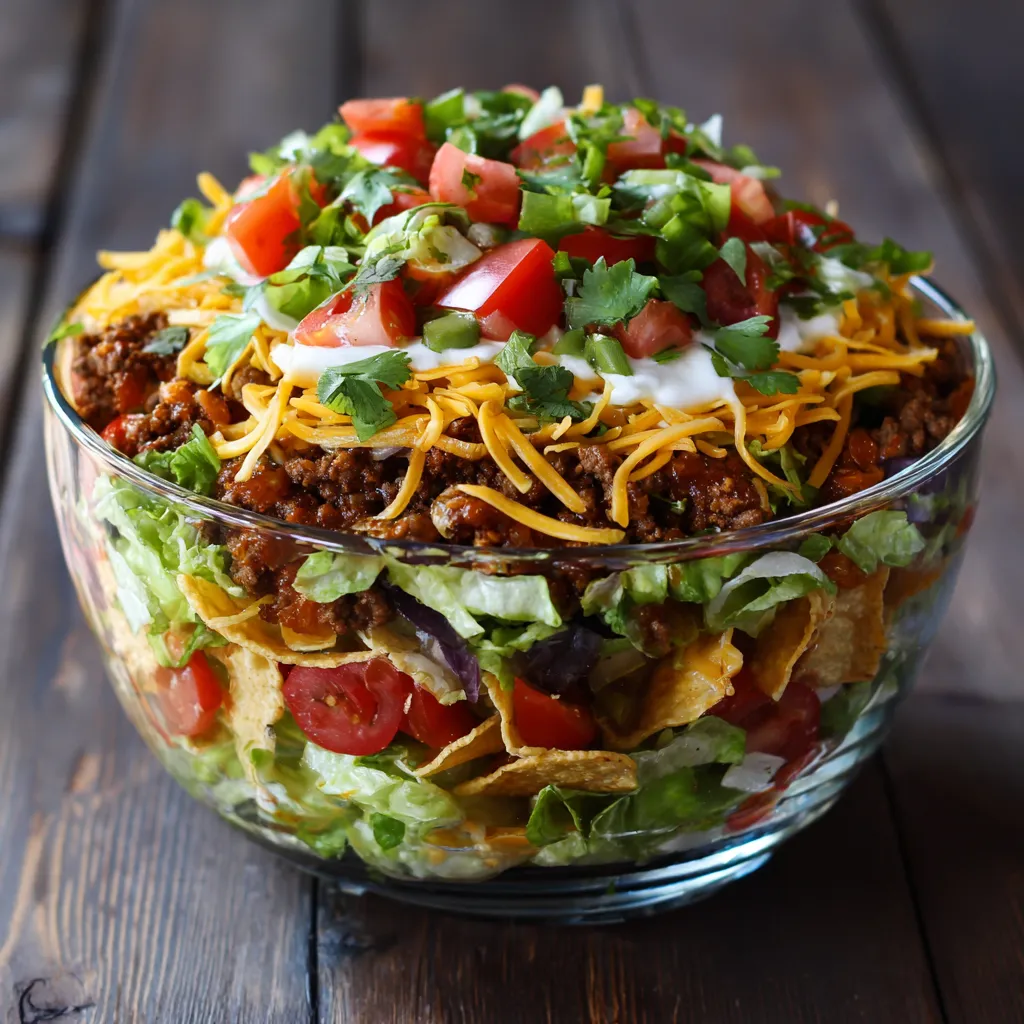 7 layer taco salad recipe