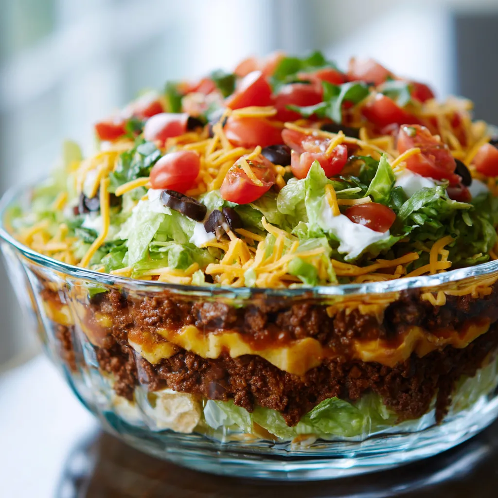 7 layer taco salad recipe