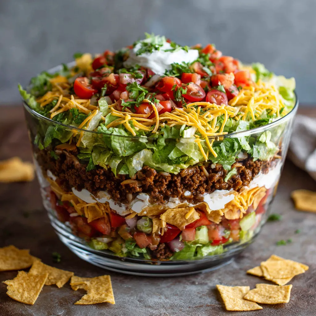 7 layer taco salad recipe