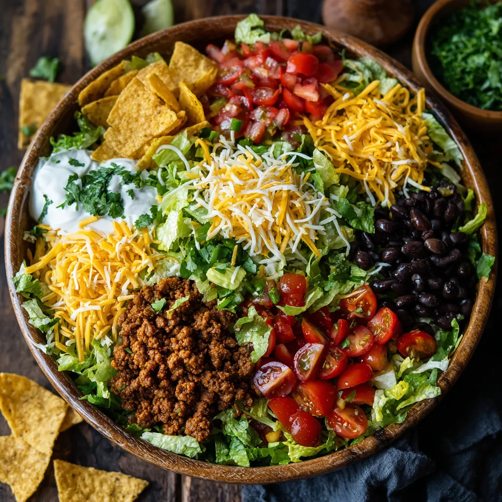 7 layer taco salad recipe
