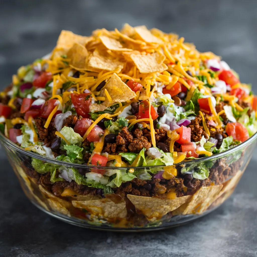 7 layer taco salad recipe