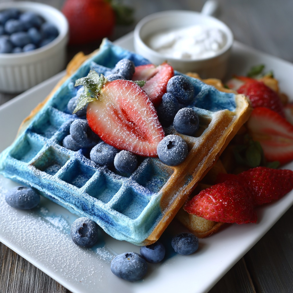 Blue Waffle Recipe