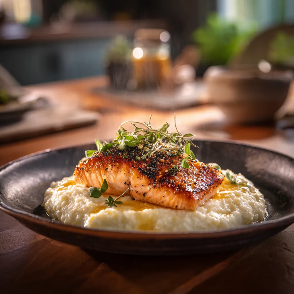 <Grits and Salmon Recipe