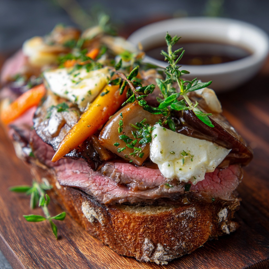Open Faced Roast Beef Recipe