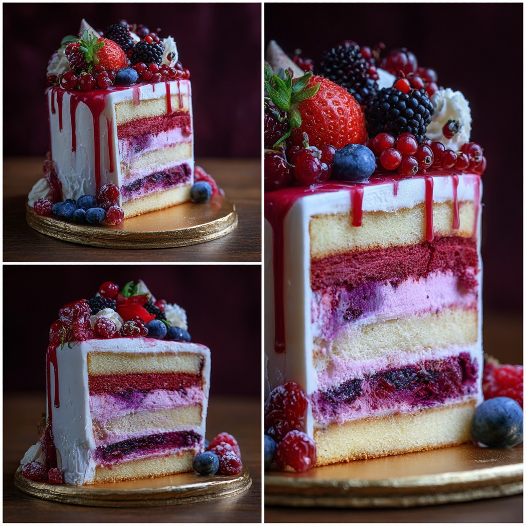 Sweet Lady Jane Triple Berry Cake Recipe​