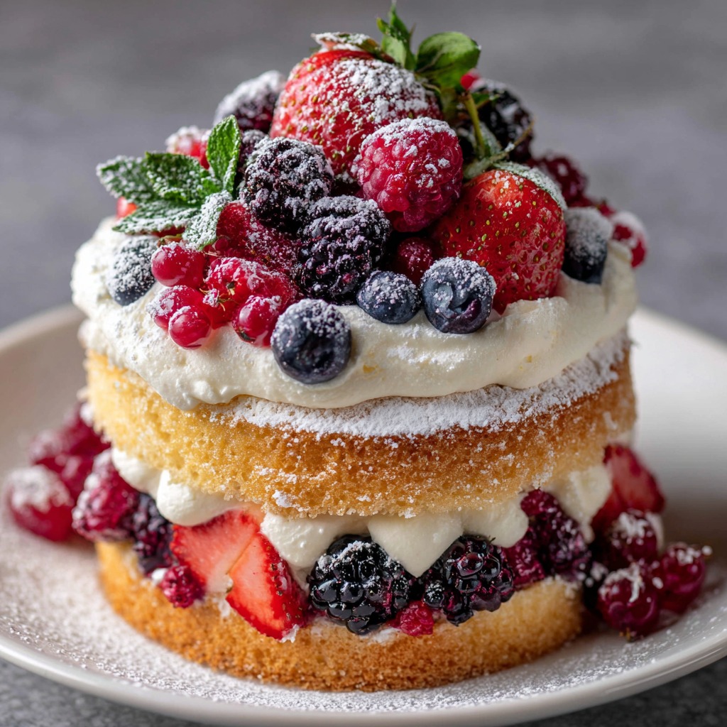 Sweet Lady Jane Triple Berry Cake Recipe​