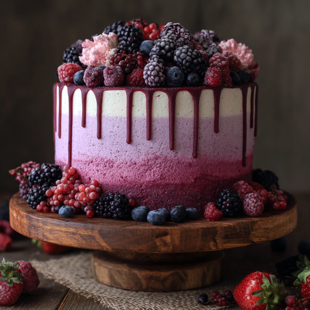 Sweet Lady Jane Triple Berry Cake Recipe​