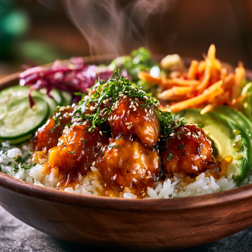 Hot Honey Chicken Bowl Recipe