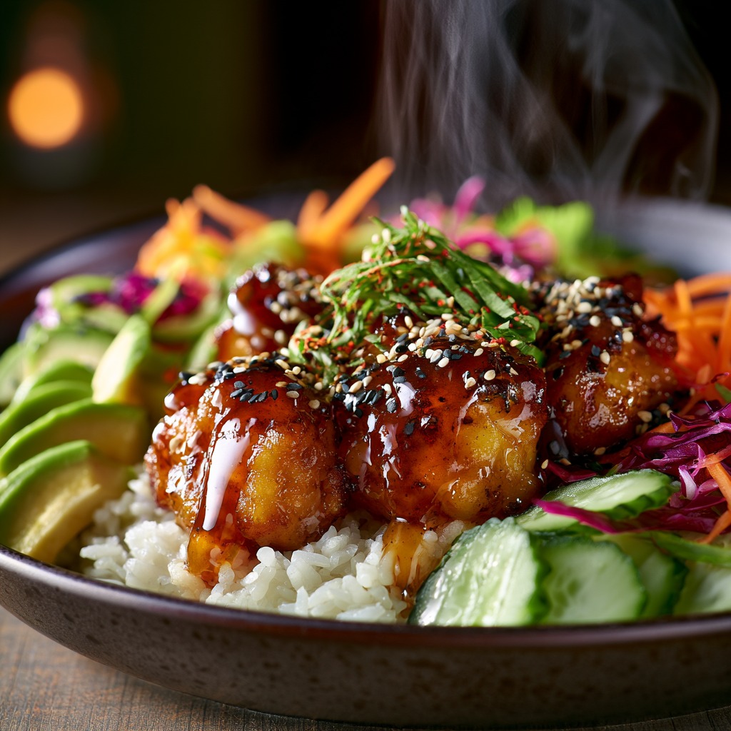 Hot Honey Chicken Bowl Recipe