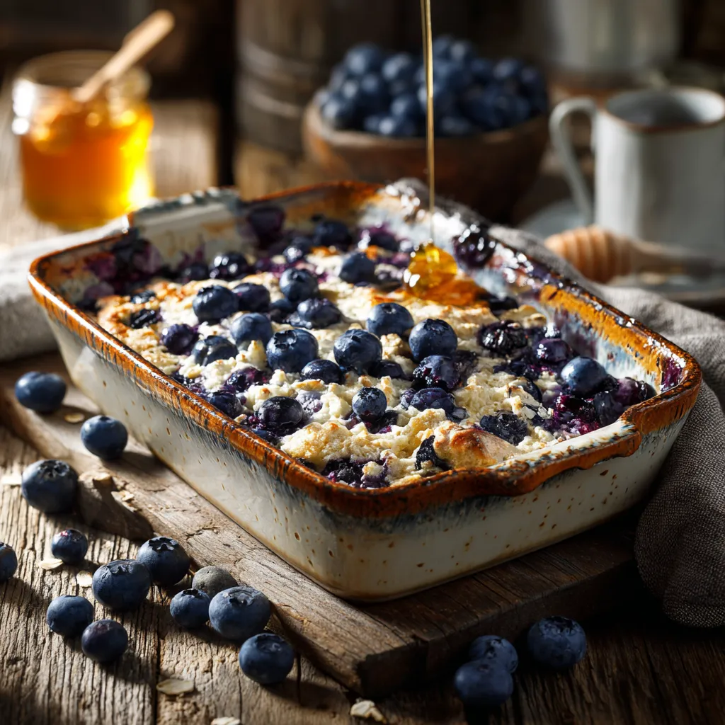 blueberry cottage cheese breakfast bake