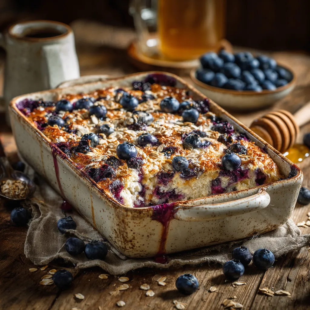 blueberry cottage cheese breakfast bake